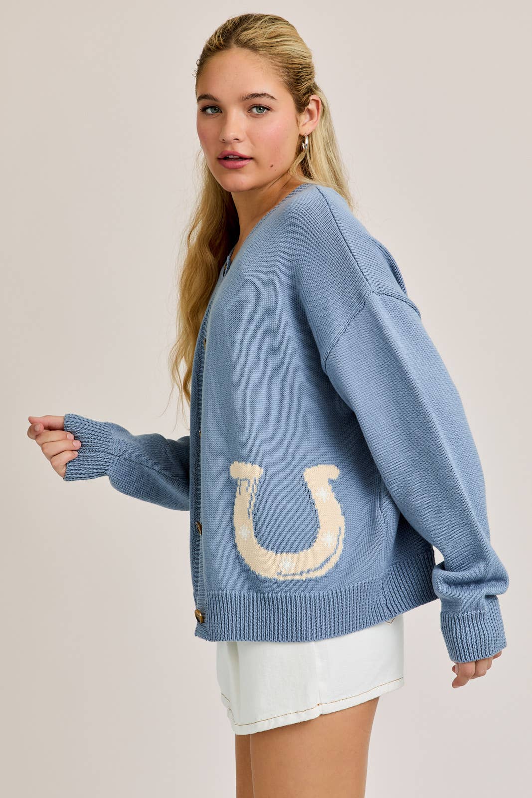 Bluebell Horseshoe Cardigan - Image 3