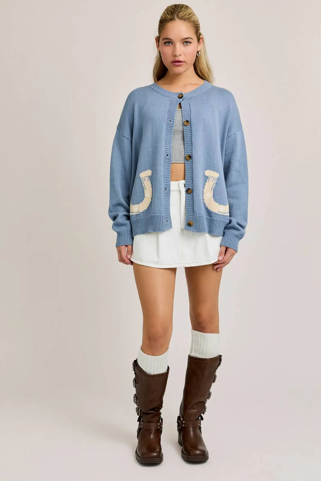 Bluebell Horseshoe Cardigan - Image 5