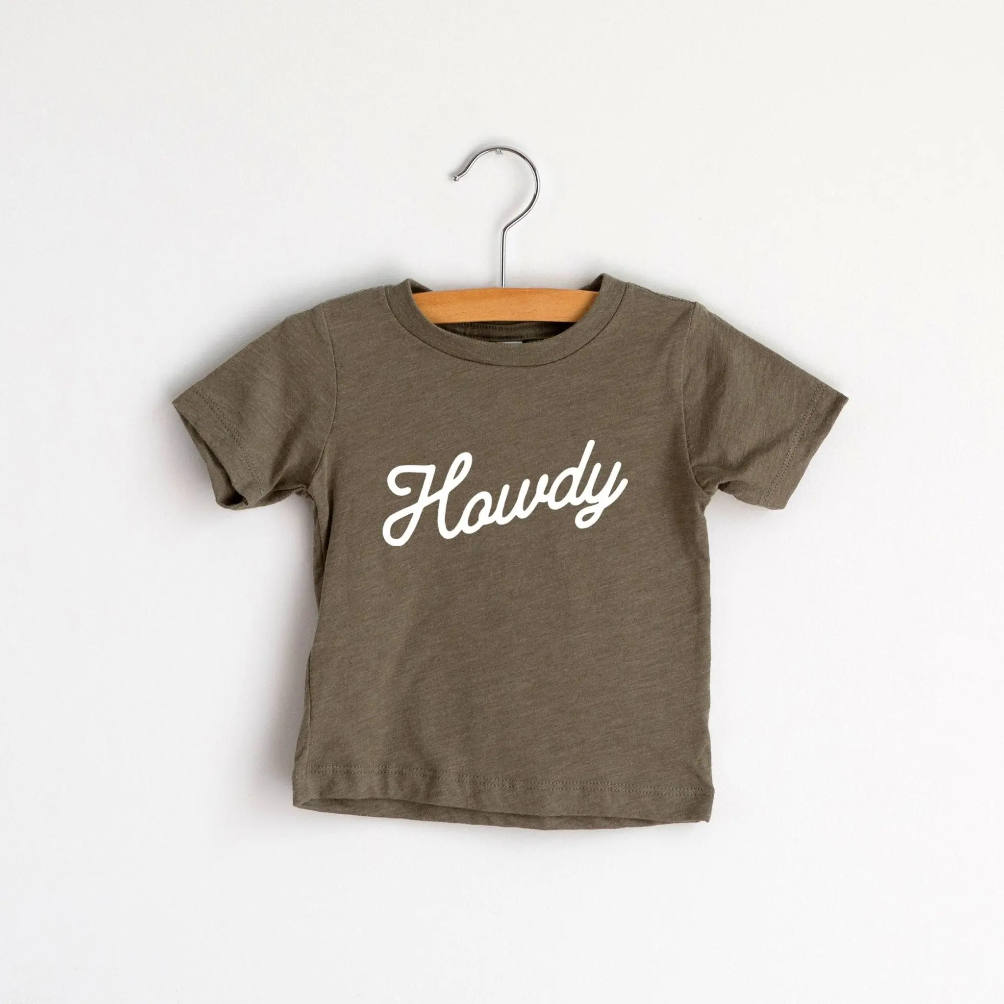 Howdy Olive Baby Tee