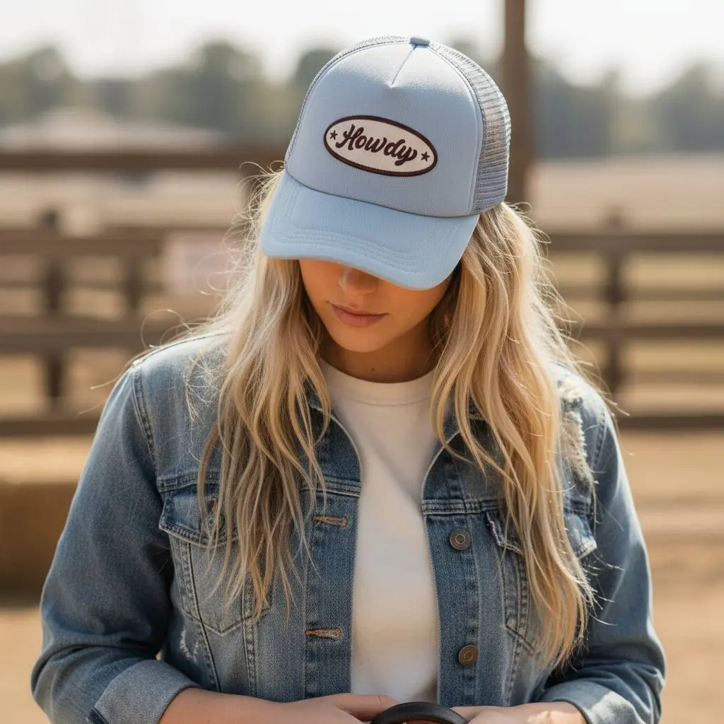 Howdy Patch Trucker Hat - Image 2