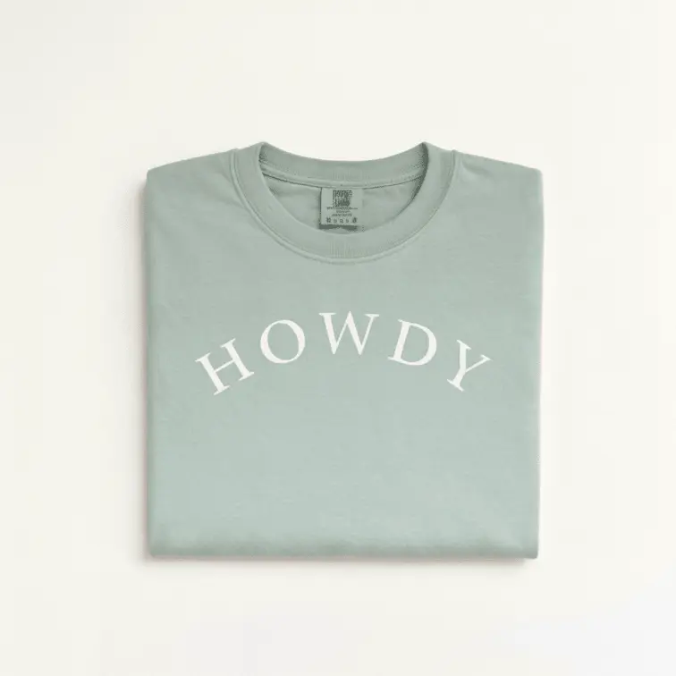 Howdy Washed T-Shirt (Sage)