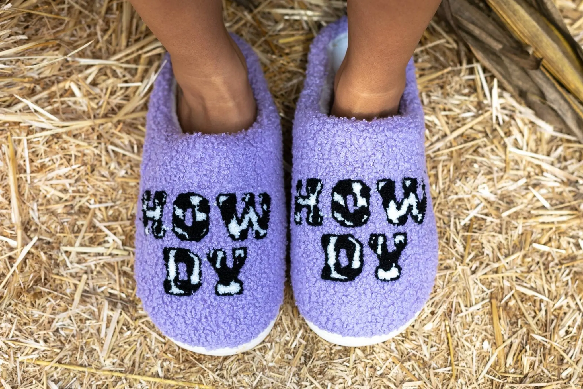 Howdy Purple Slippers - Image 3