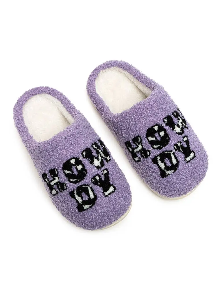 Howdy Purple Slippers - Image 4