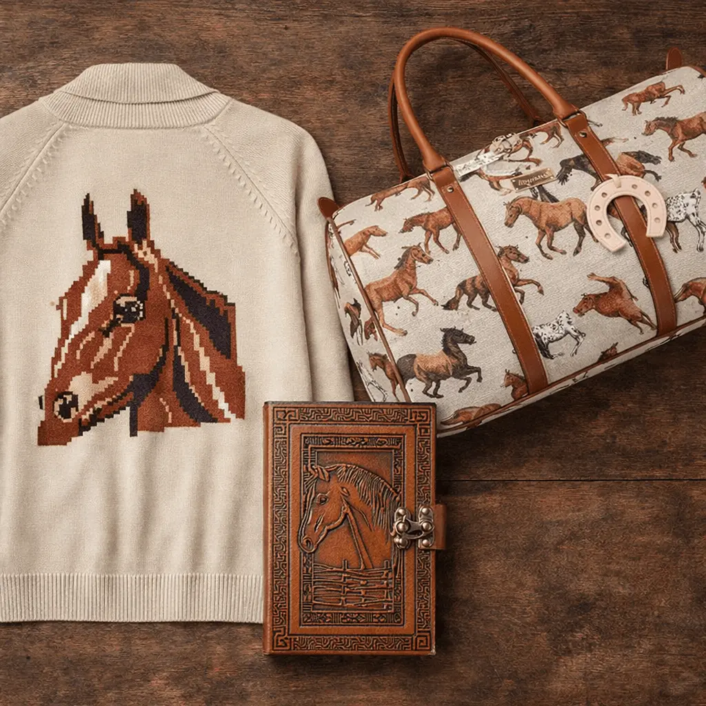 Equine Embrace Jacquard Sweater - Image 6