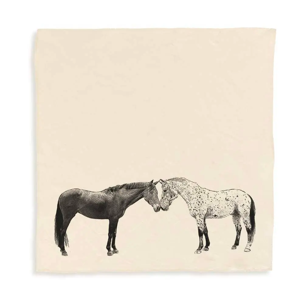 Kissing Horses Tea Towel - Image 3