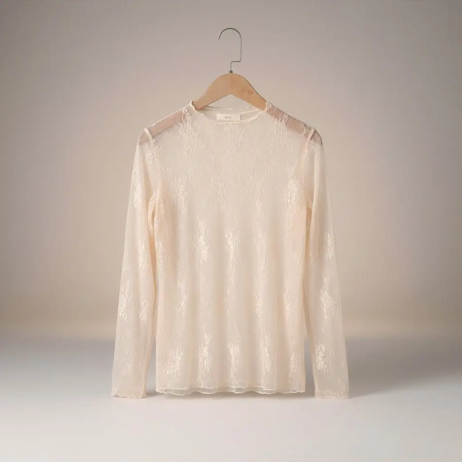 Western Lace Mesh Top - Image 2