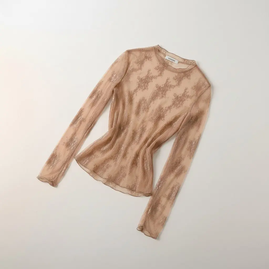 Western Lace Mesh Top - Image 5