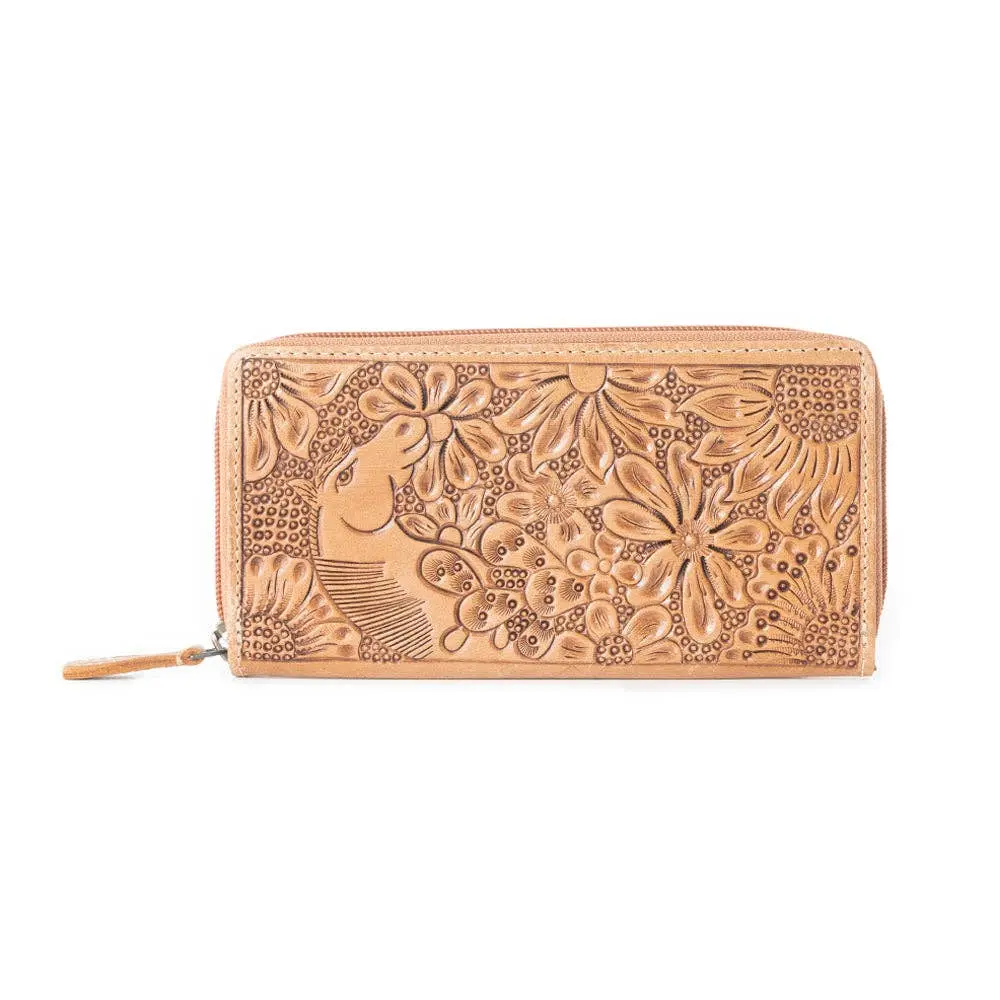 Meadow Mare Tooled Leather Wallet - Image 3