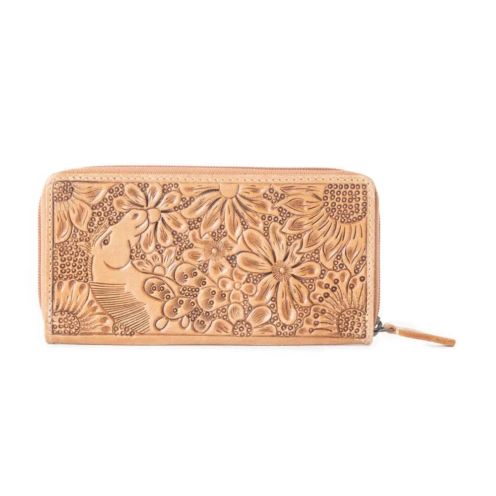 Meadow Mare Tooled Leather Wallet - Image 4