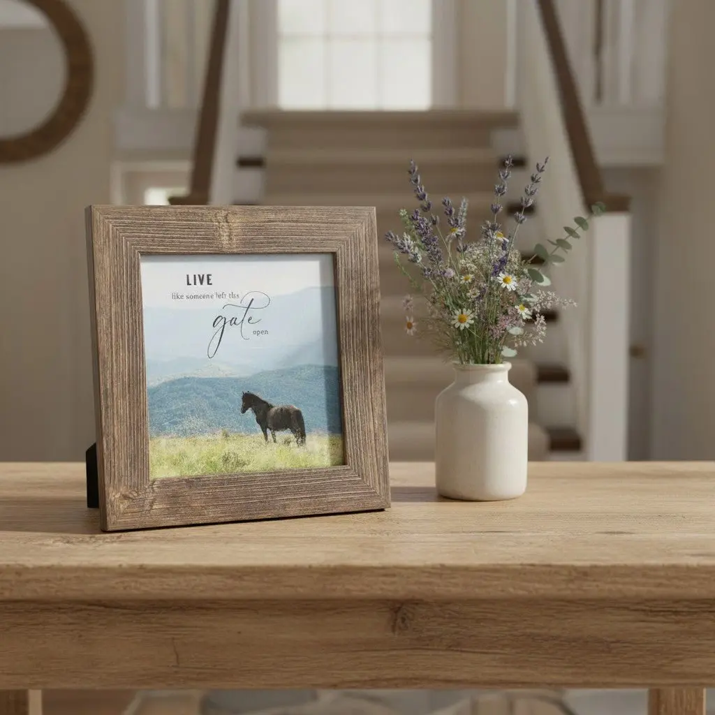 "Live Like Someone Left The Gate Open" Horse Art - Image 2