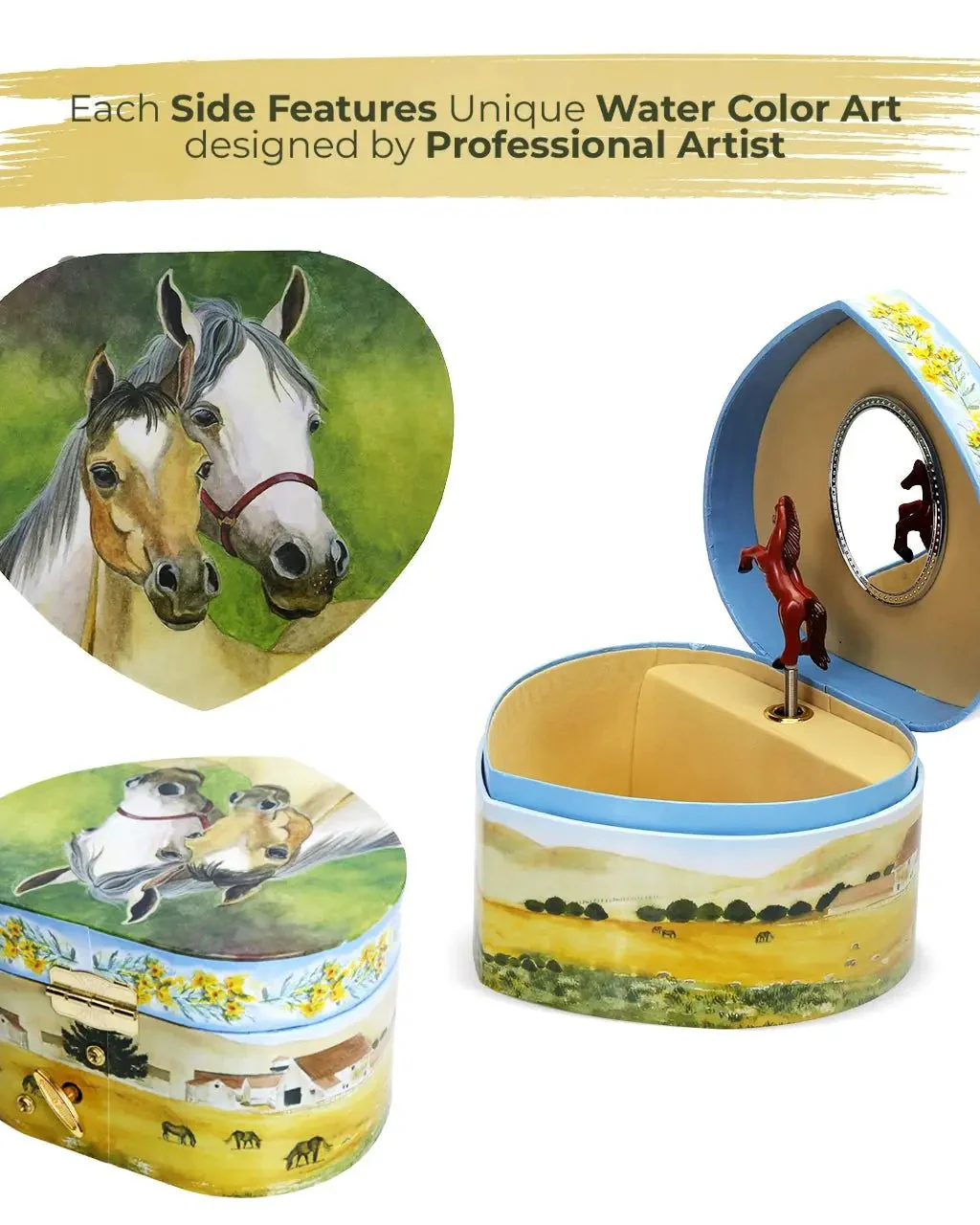 Love of Horses Music Box - Image 3