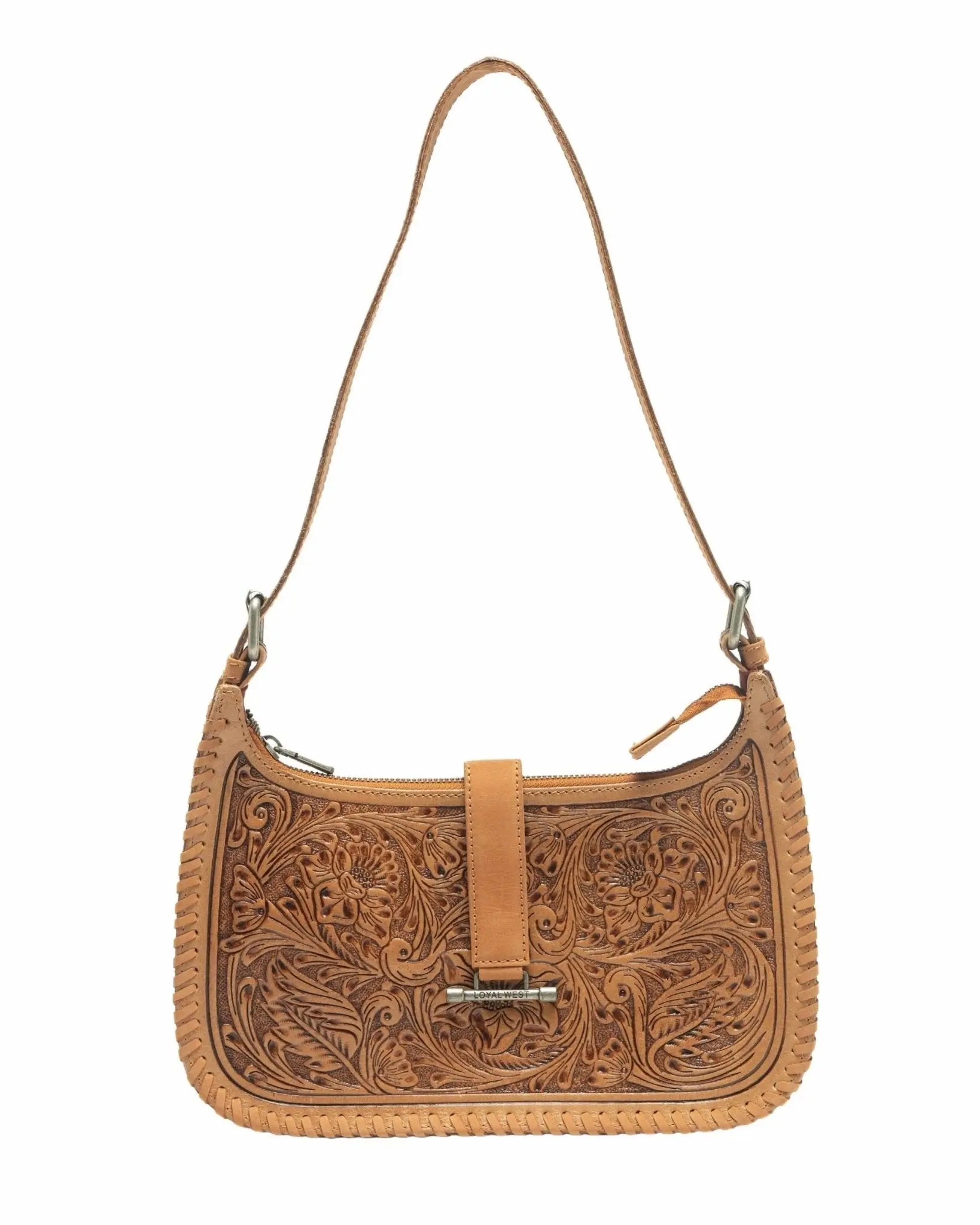 Bridle Bloom Hand-tooled Purse