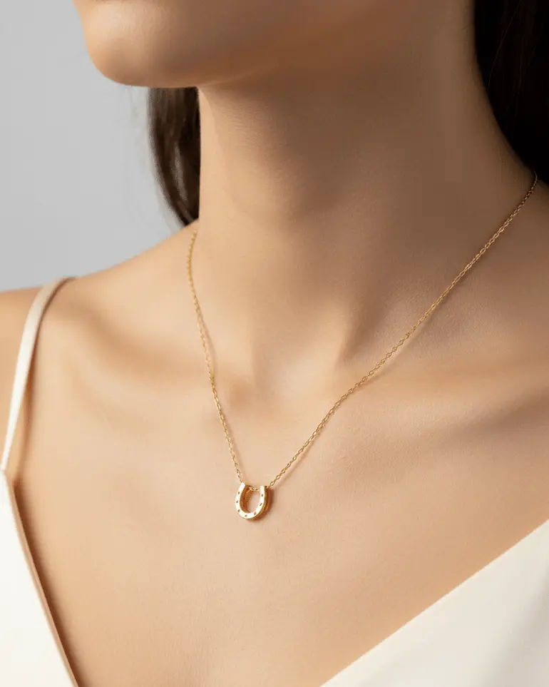 Lucky Horseshoe Necklace - Image 3