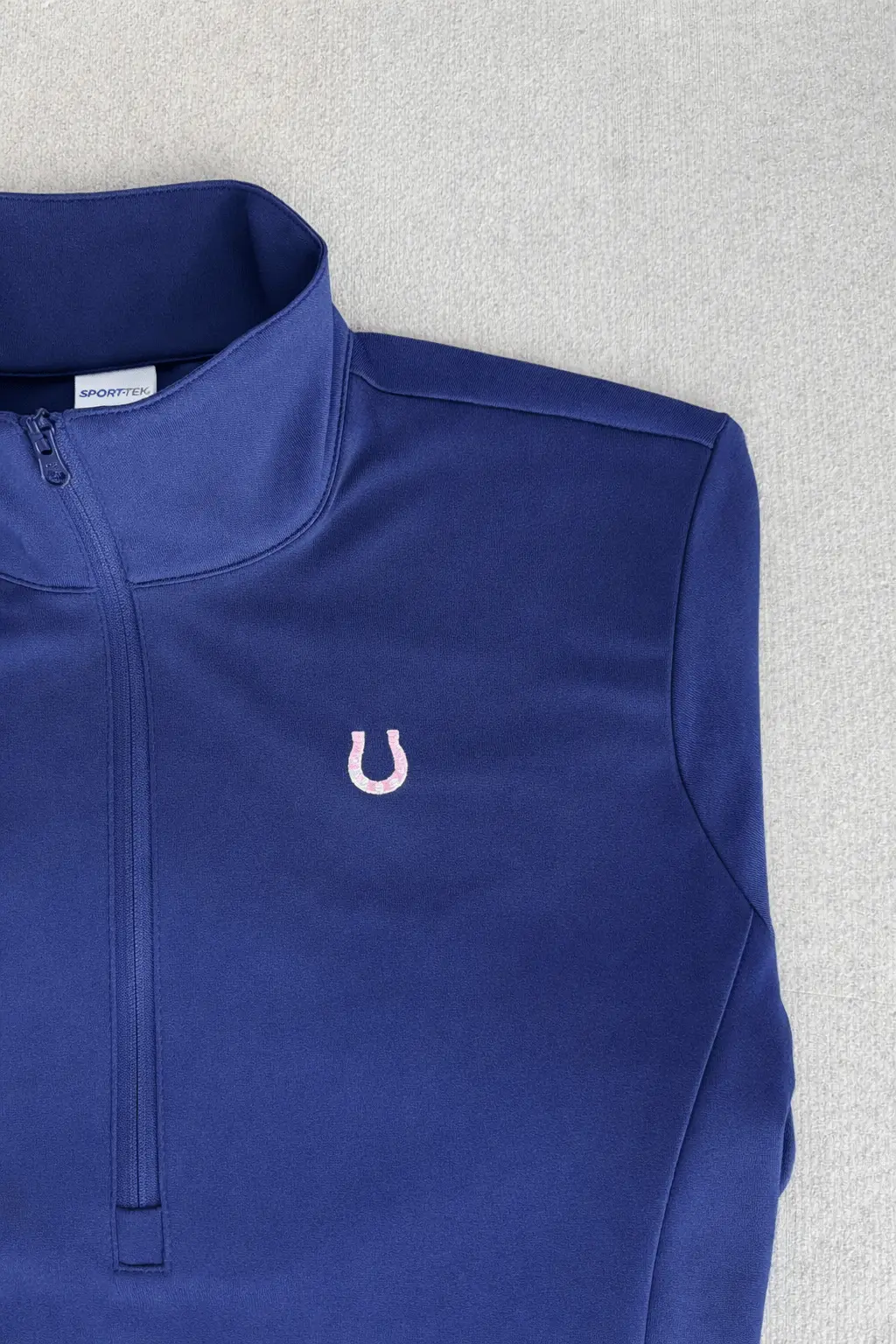 Lucky Horseshoe Riding Shirt (Navy Blue) - Image 5