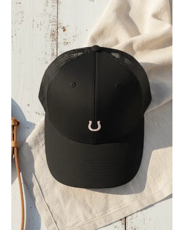 Bridle Up Hope Trucker Hat (Black) - Image 6