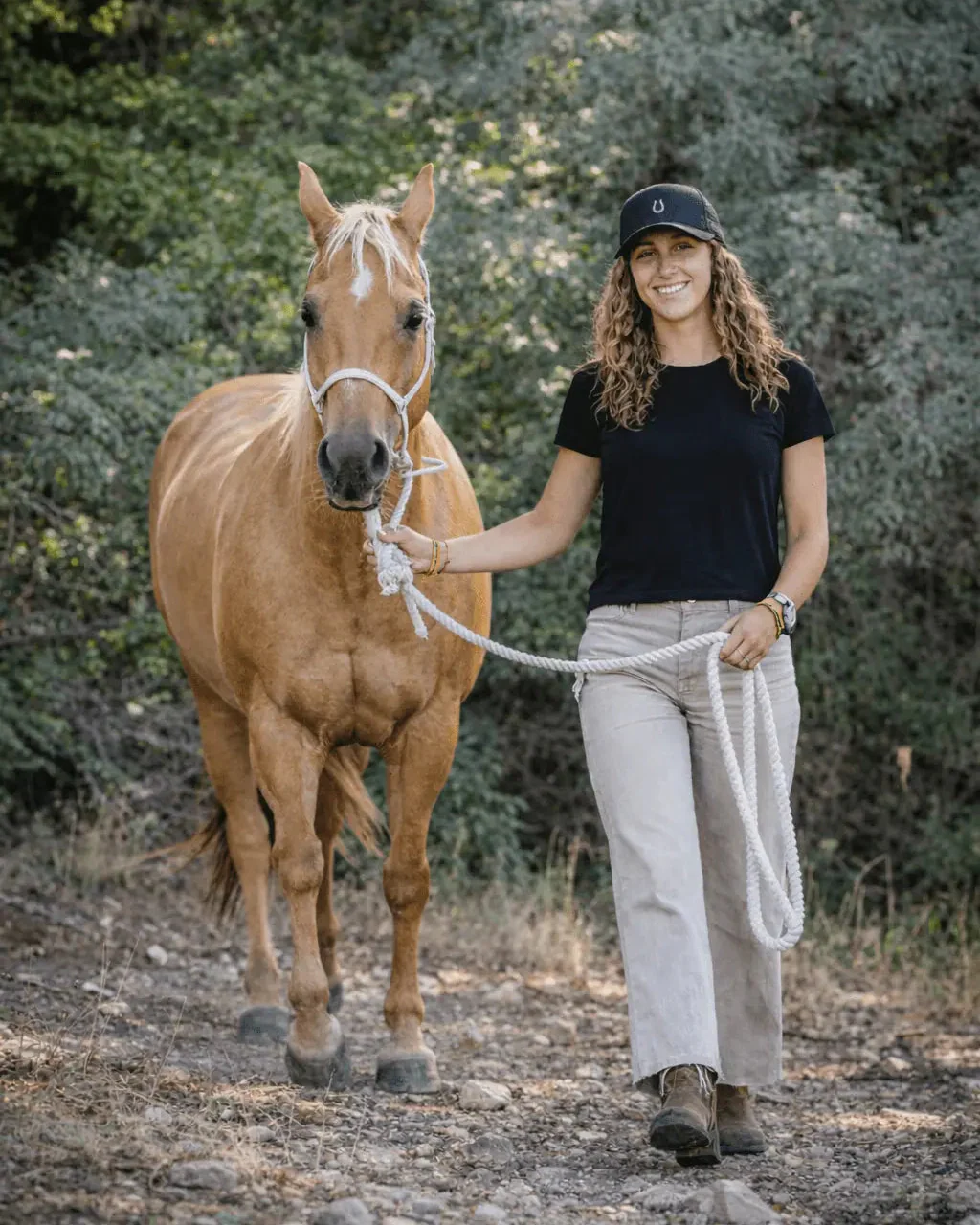 Bridle Up Hope Trucker Hat (Black) - Image 7
