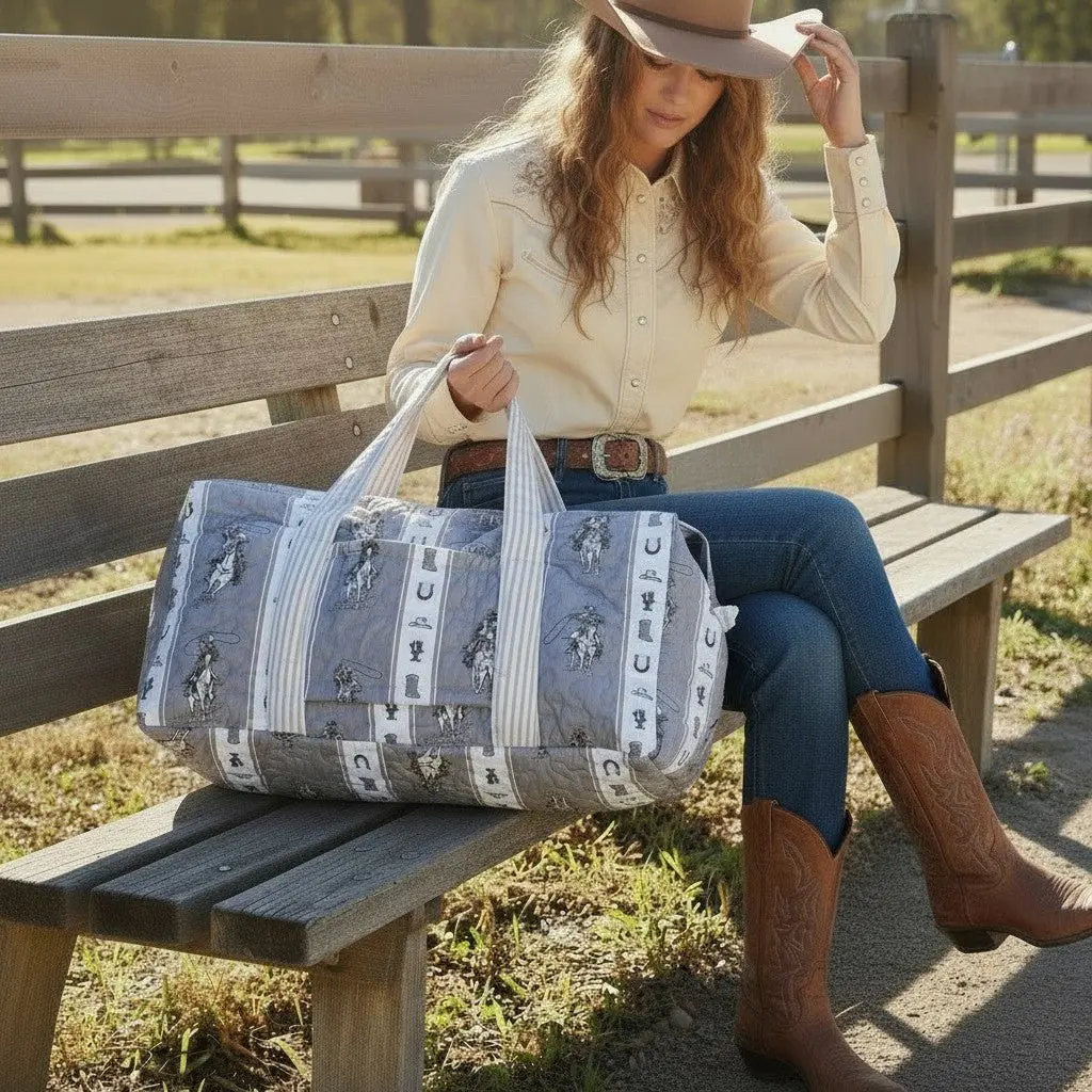 Saddle Up Quilted Duffle Bag - Image 2