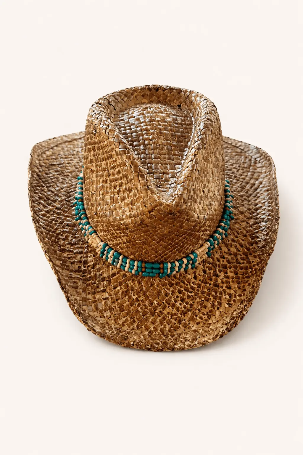 Turquoise Beaded Cowgirl Hat