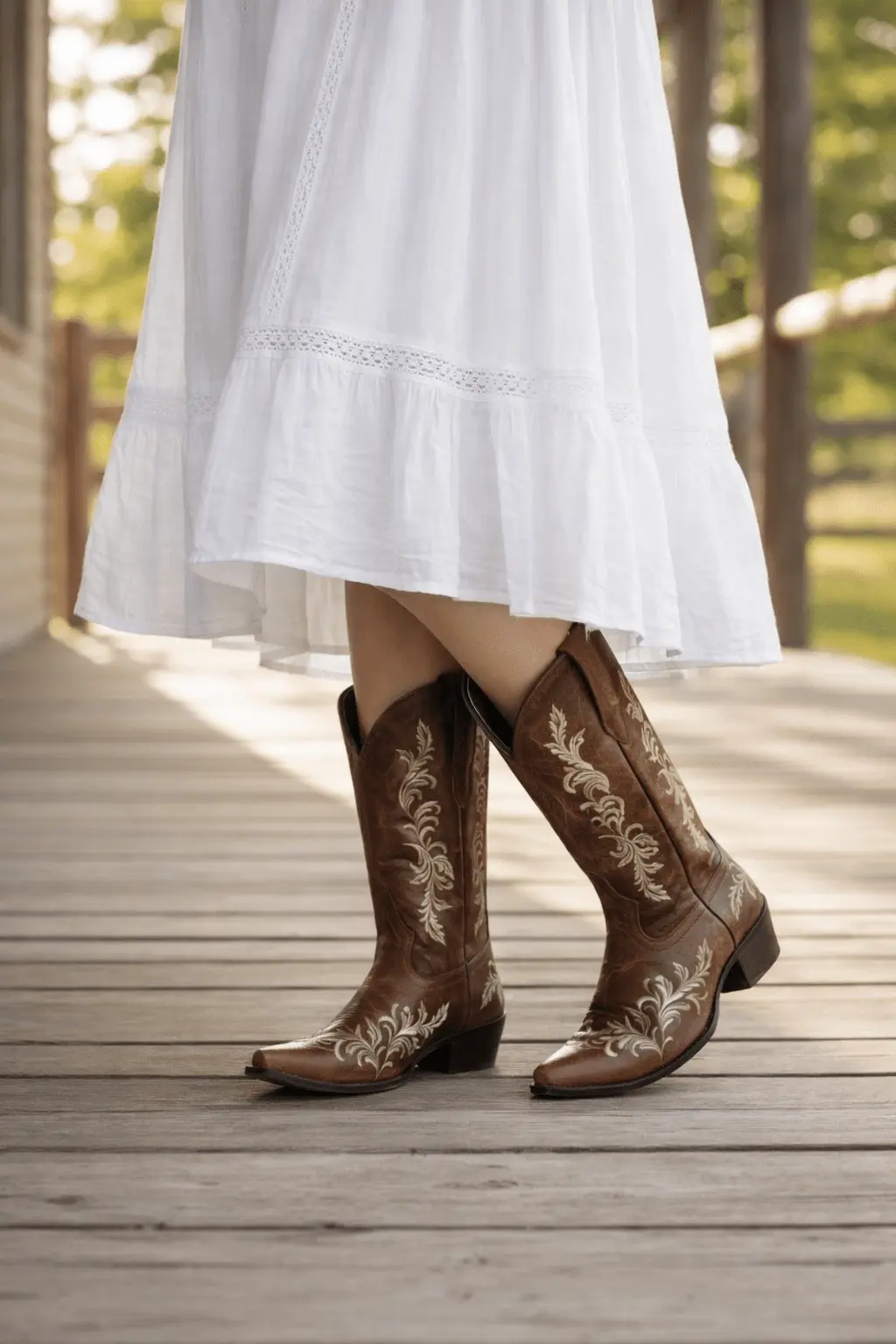 Bridle Bloom Embroidered Cowgirl Boots - Image 2