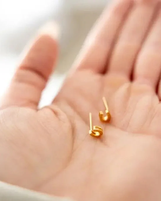 Mini Horseshoe Earrings - Image 5