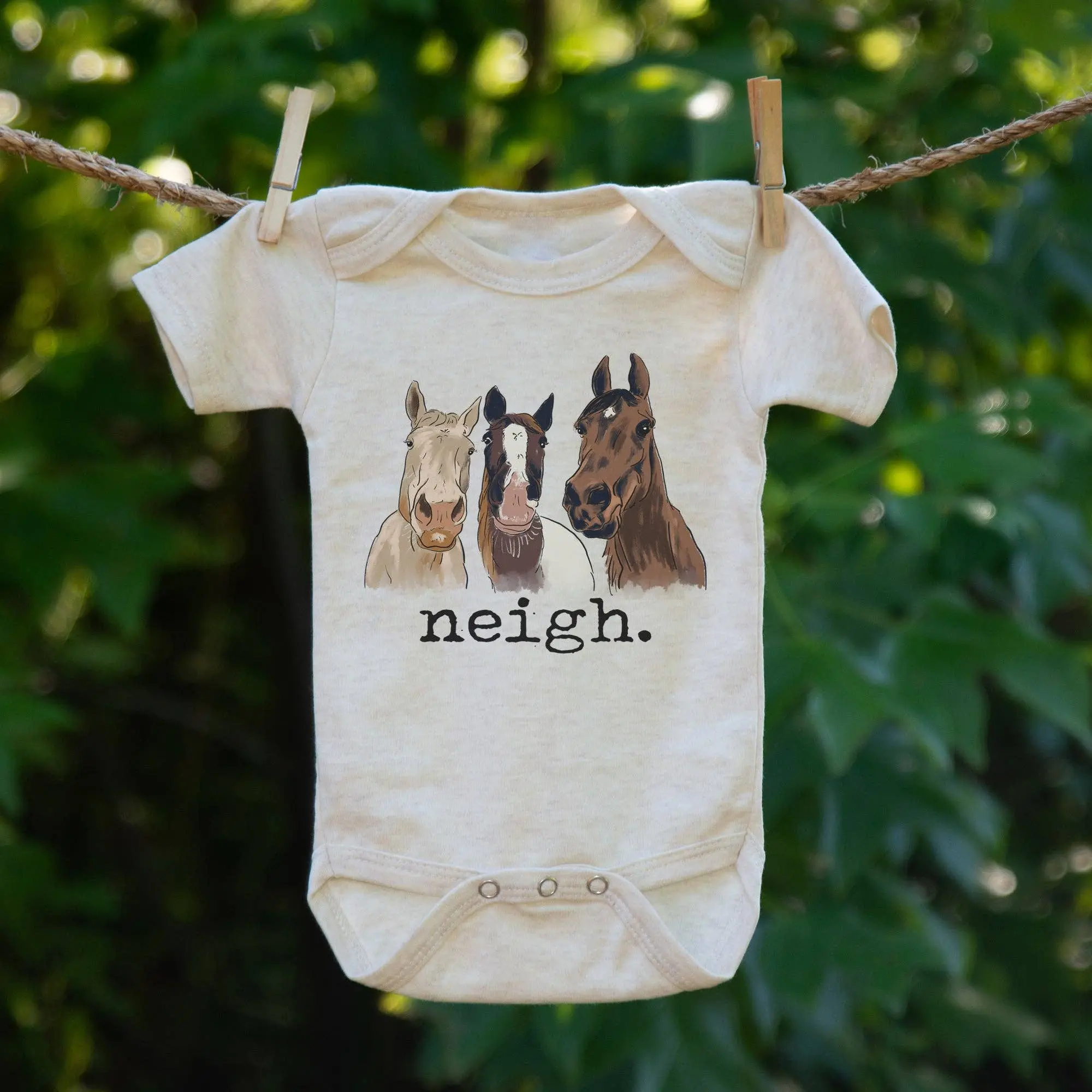 Neigh Baby Onesie (Short Sleeve) - Image 3