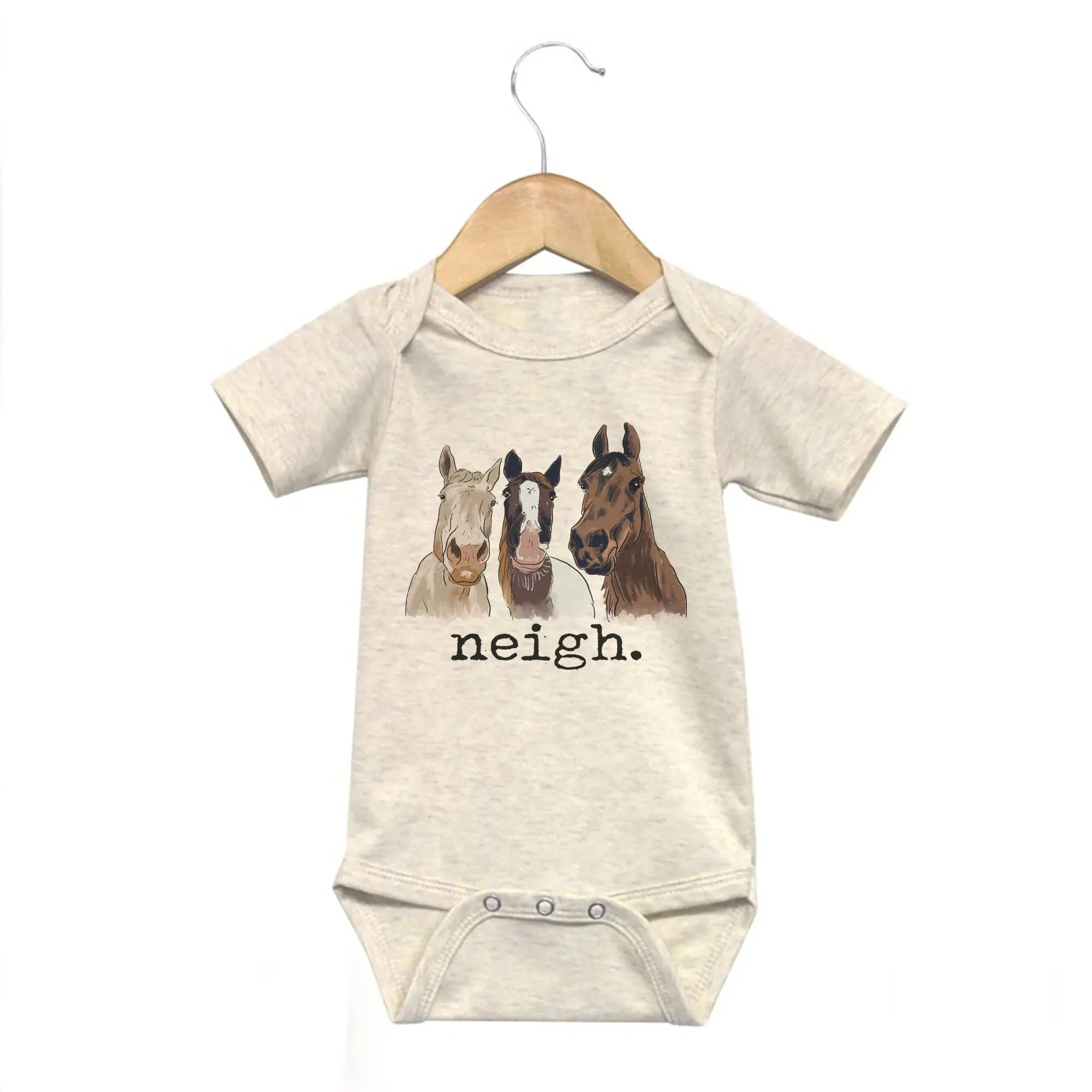 Neigh Baby Onesie (Short Sleeve) - Image 4