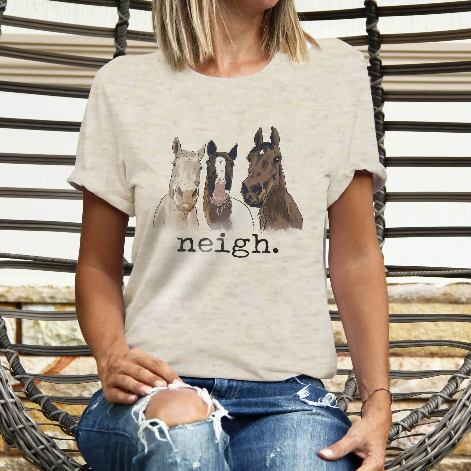 Neigh Horse T-Shirt (Adult) - Image 3