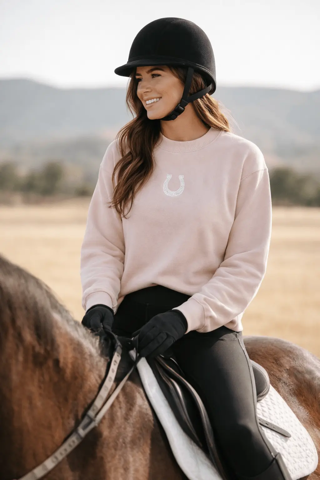 Lucky in Love Horseshoe Sweatshirt - Image 5