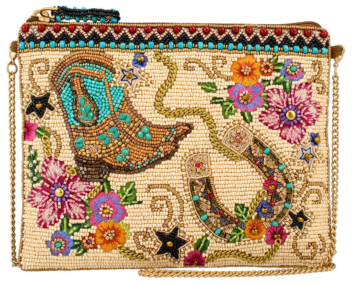 Hand-Beaded "On The Range" Western Mini Purse - Image 2