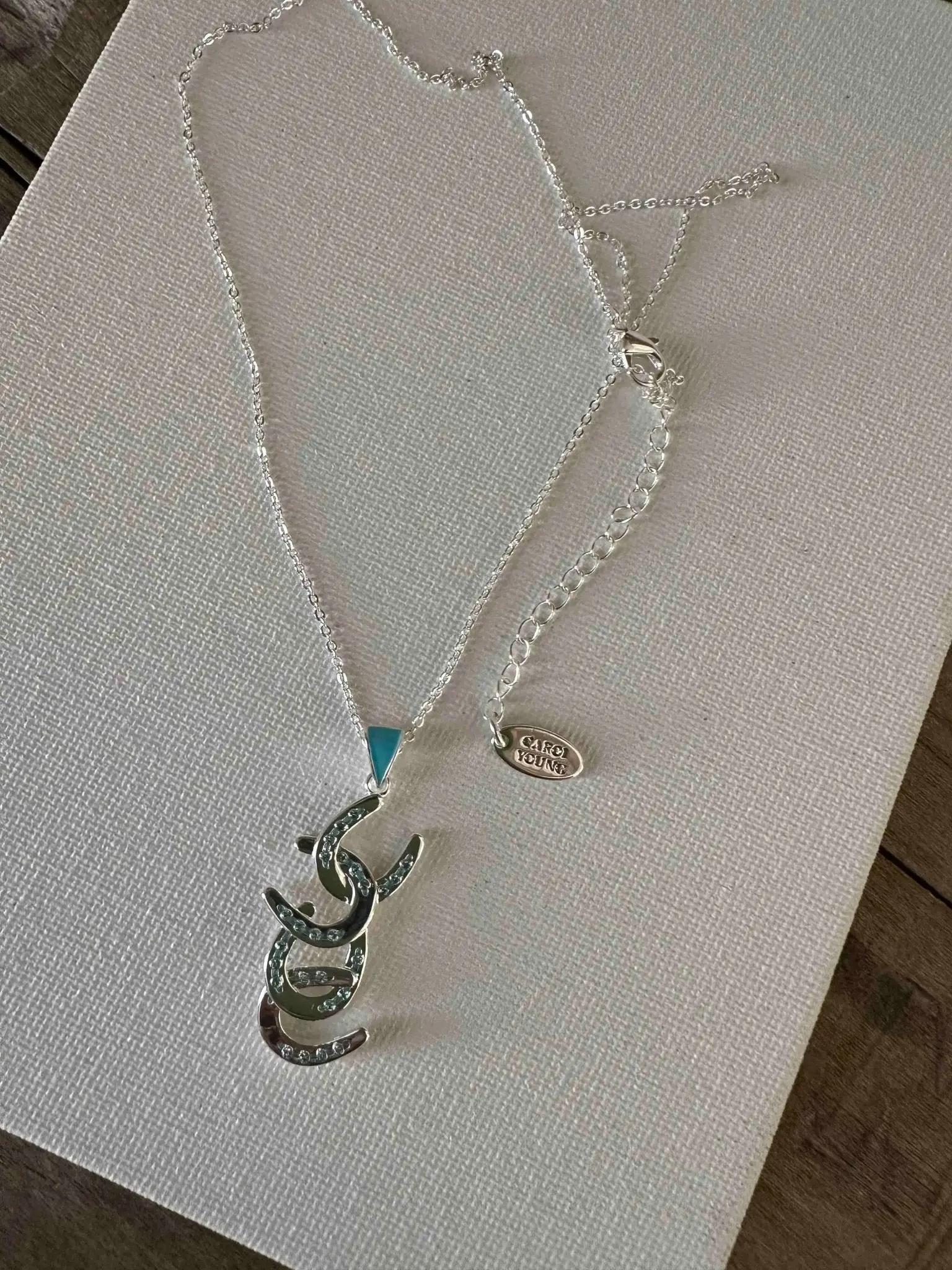 Petite Four Horseshoe Necklace - Image 4