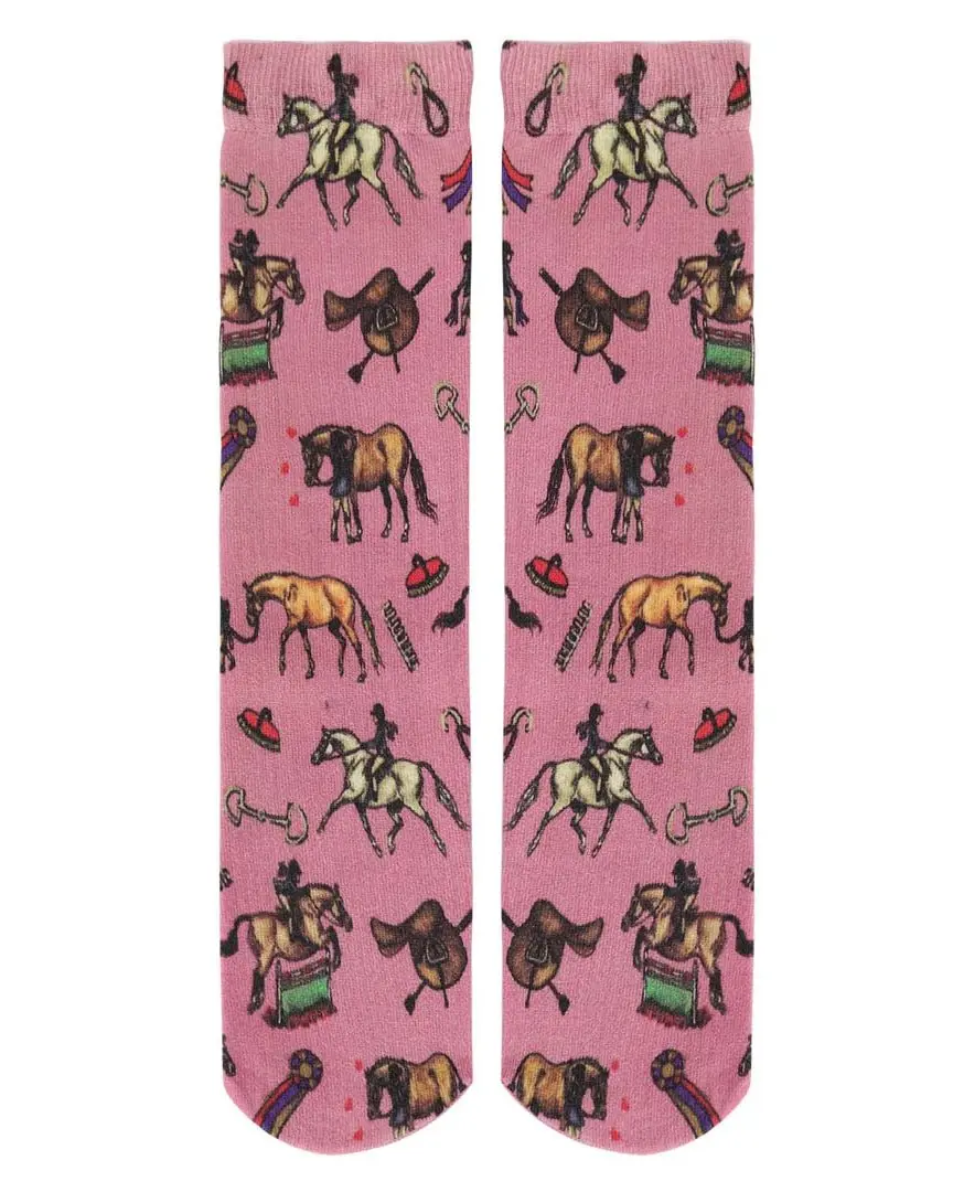 Bella's Pink Pony Socks (Kids) - Image 3