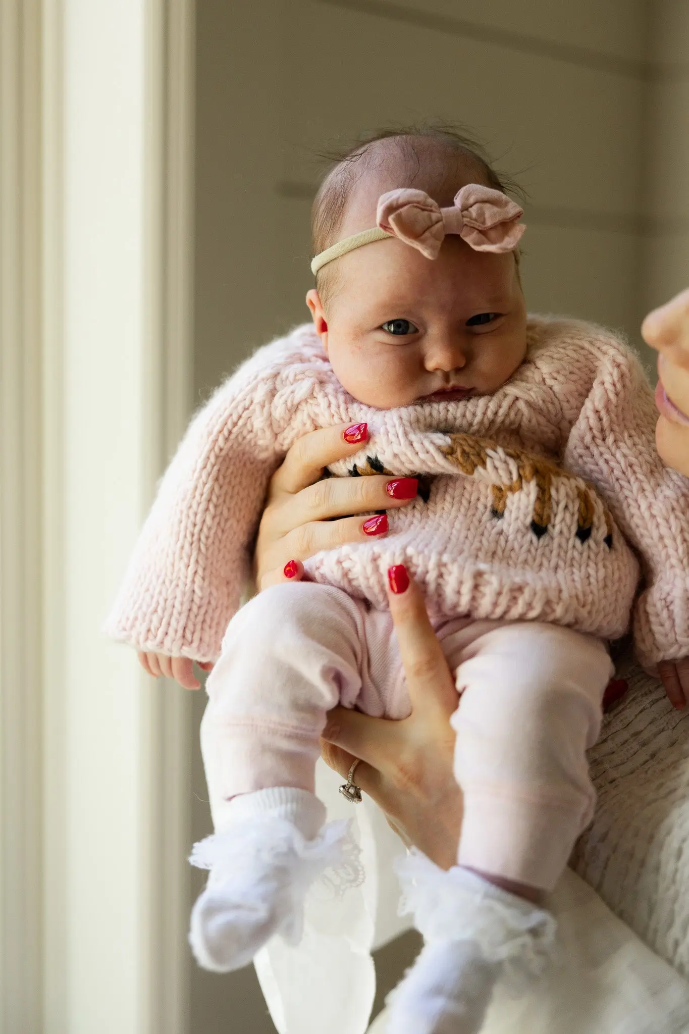 Pony Handknit Sweater (Pink) - Image 4