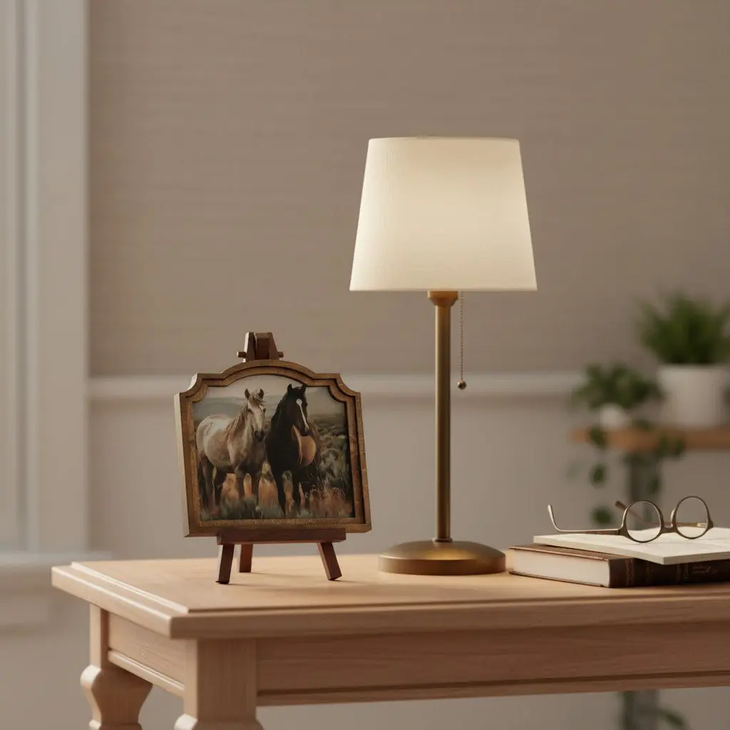 Provincial Two Horses Art - Image 3