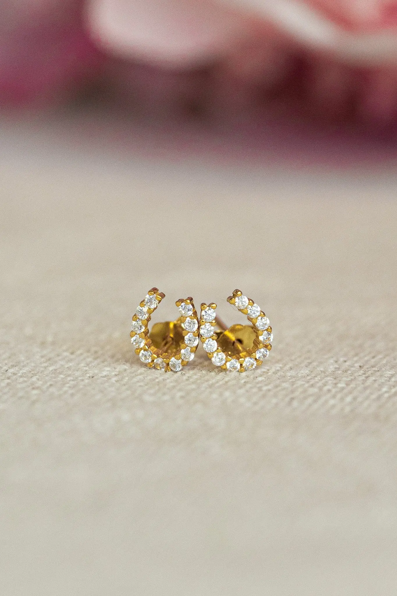 Luxe Horseshoe Earrings - Image 3