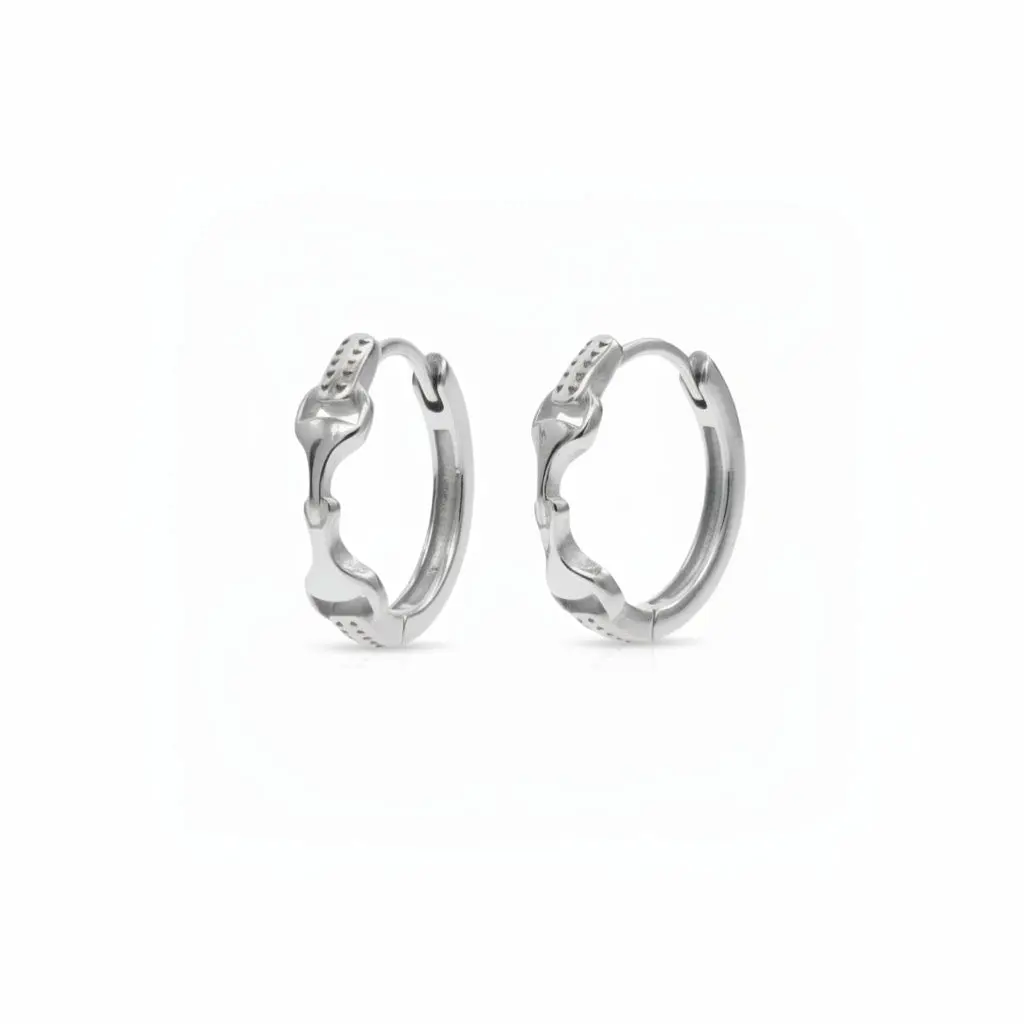 Snaffle Bit Hoop Earrings - Image 5