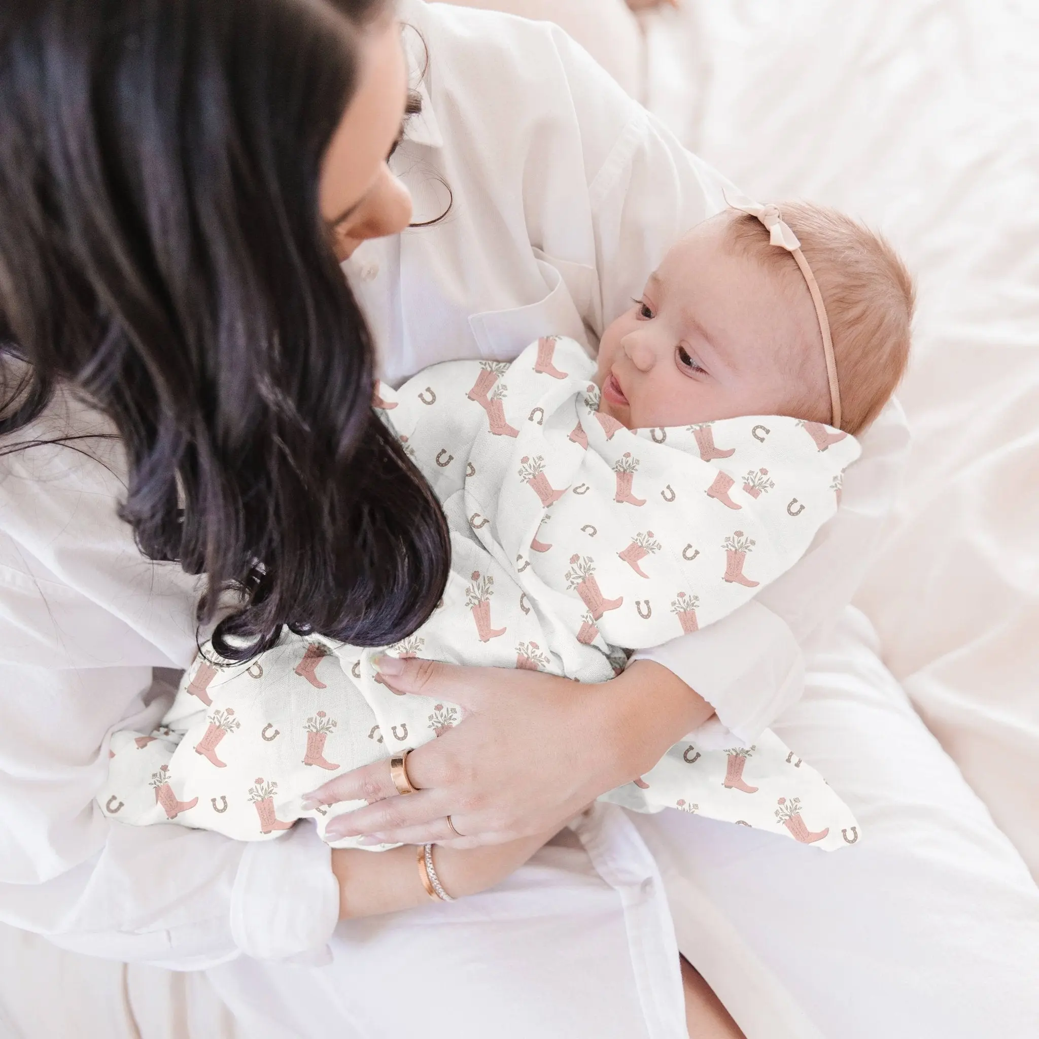 Bloomin' Boot Swaddle Blanket Set - Image 5