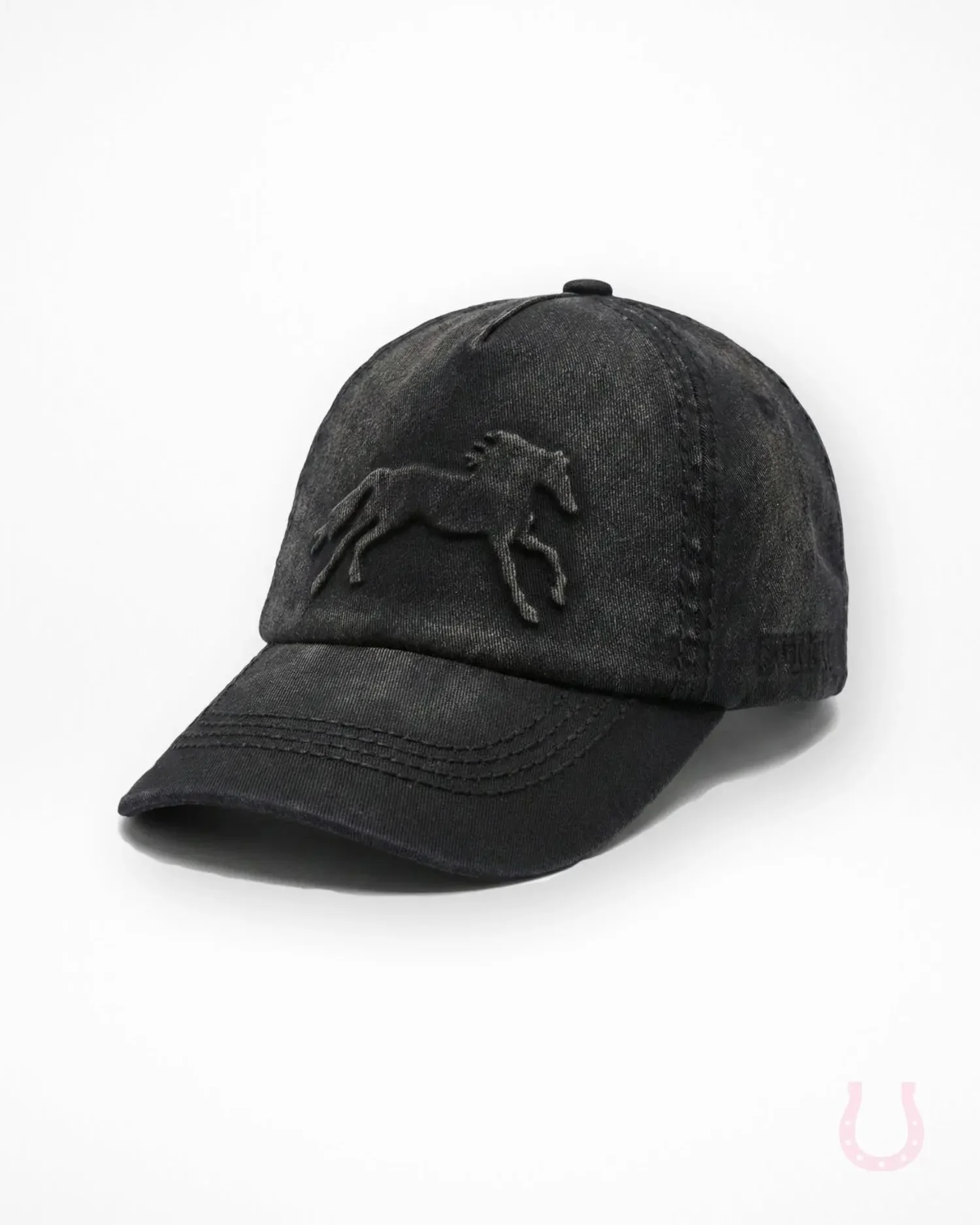 Vintage Black Horse Hat