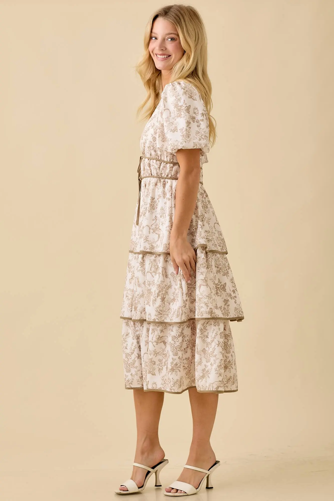 Vintage Horse Toile Dress - Image 12