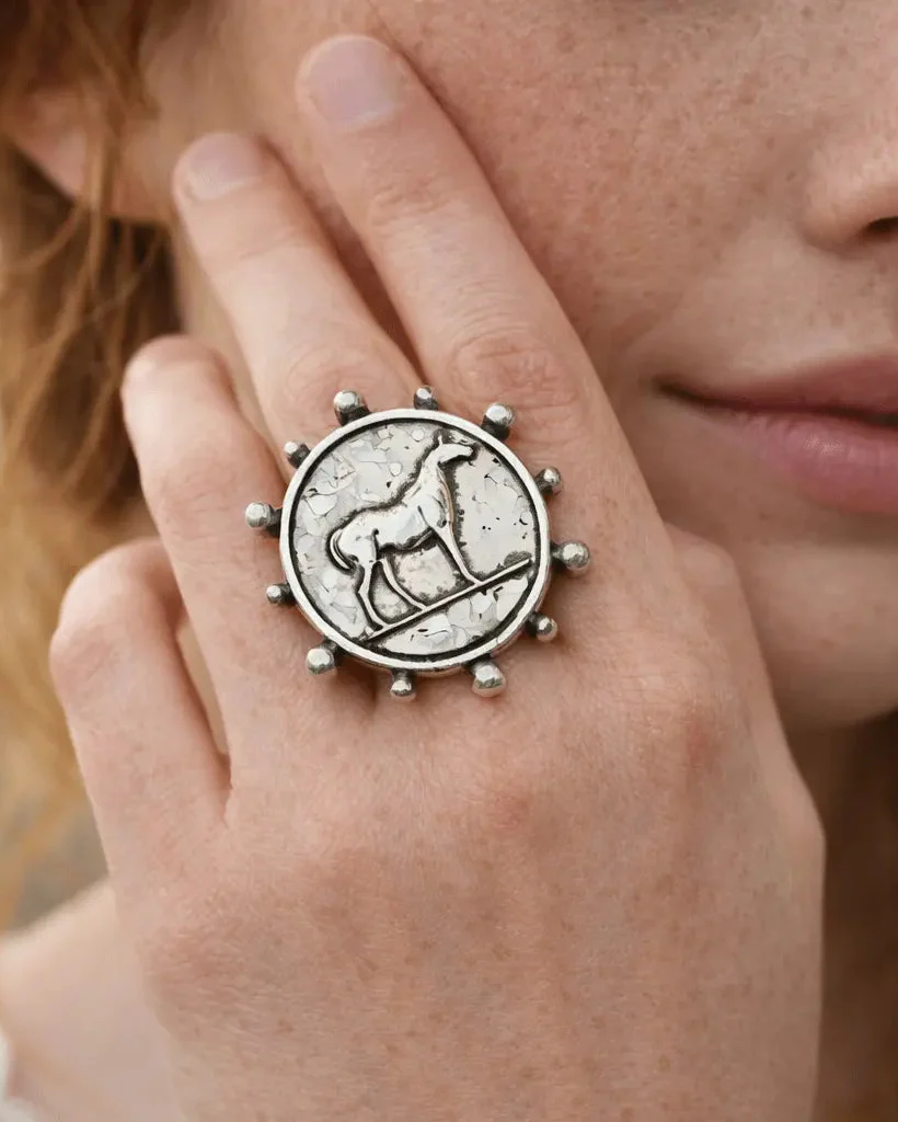 Horse Coin Cuff Ring - Image 3