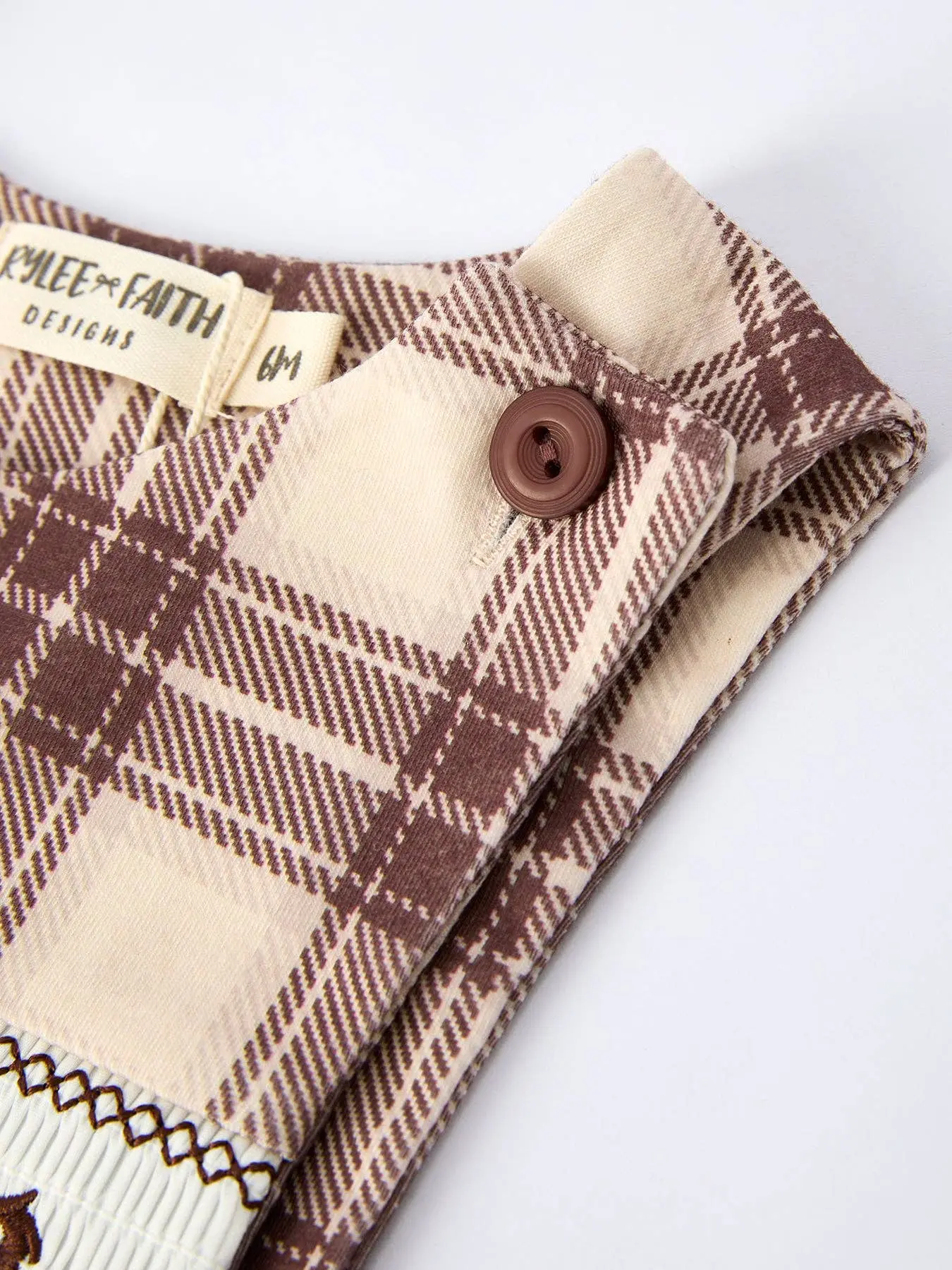 Plaid Horse Baby Boy Romper - Image 3