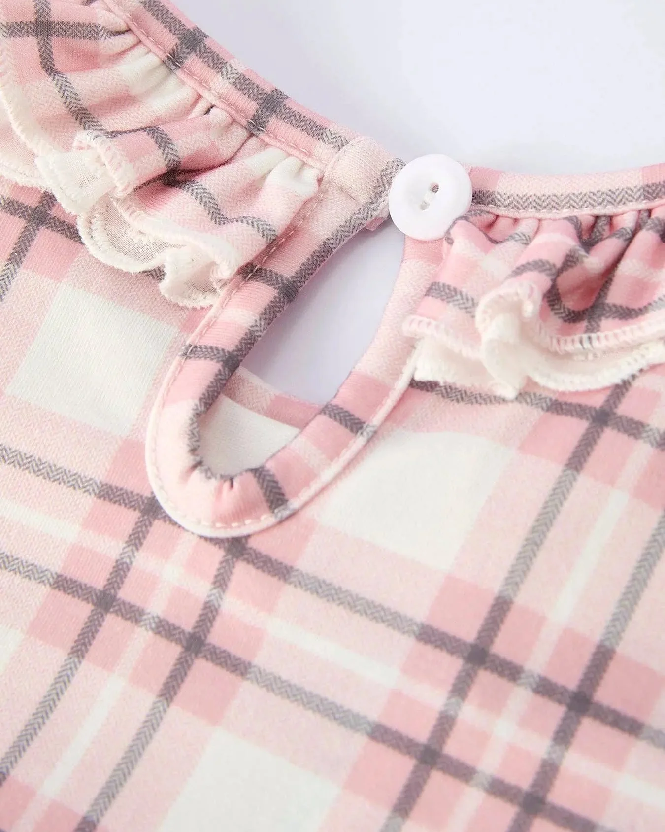 Plaid Horse Smocked Girls Dress - Image 5