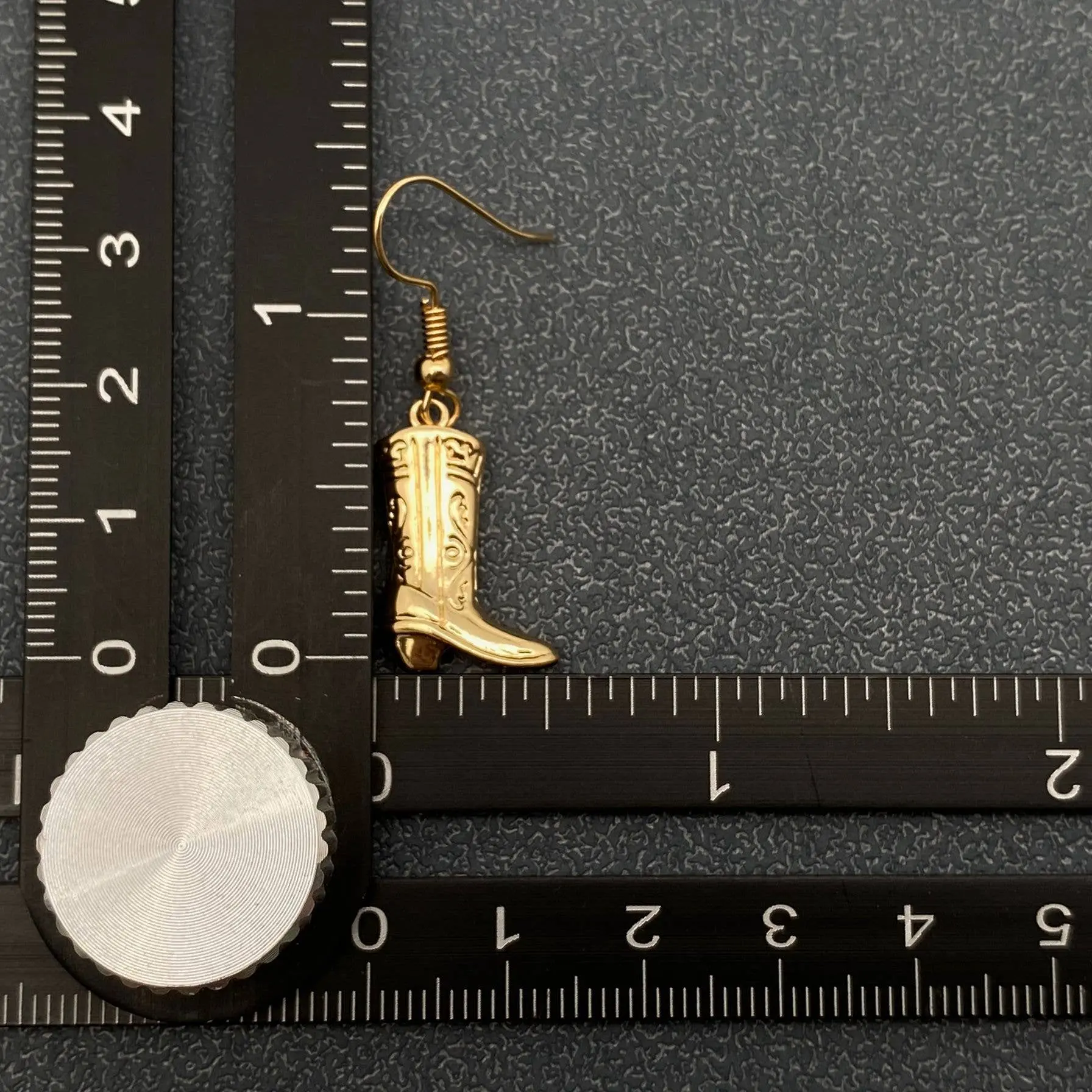 Western Style Cowgirl Boots charm Dangle Earrings - Image 5