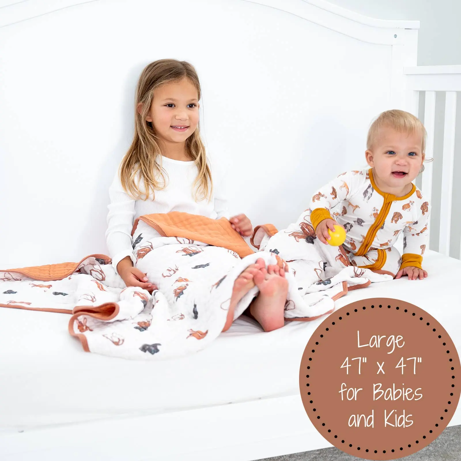 Western Toddler Muslin Blanket - Image 4