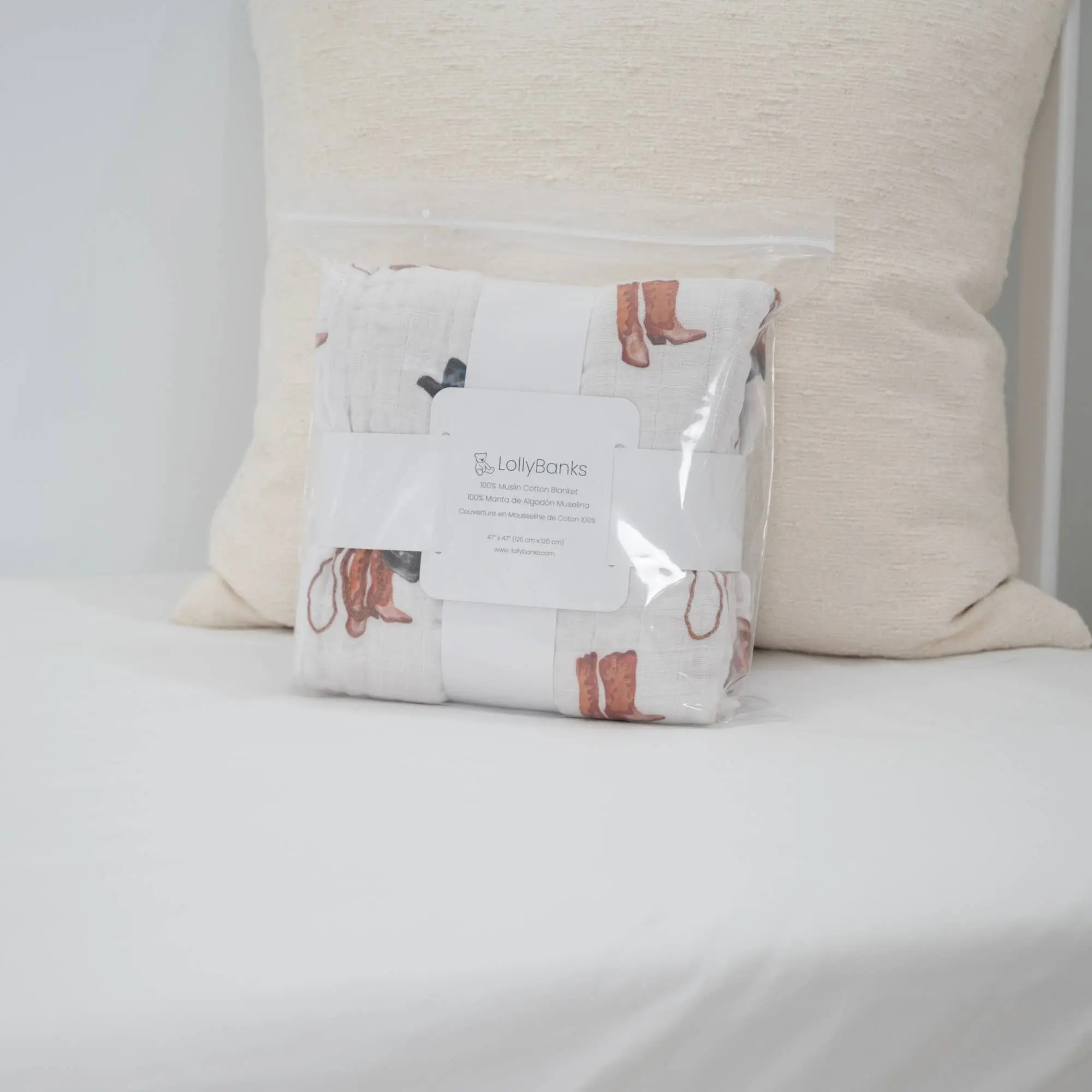 Western Toddler Muslin Blanket - Image 6