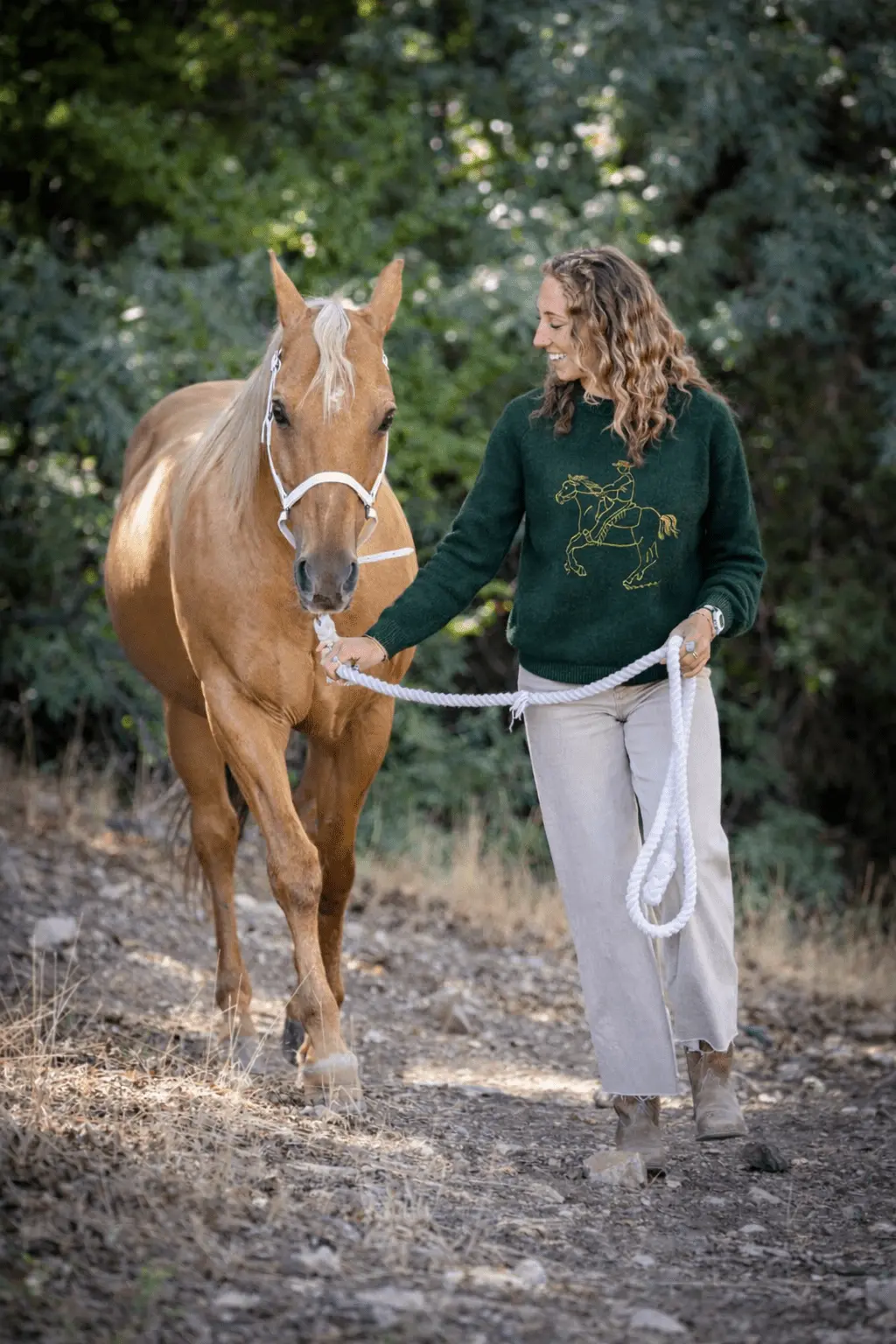 Bridle Up Rider Sweater (Green) - Image 2
