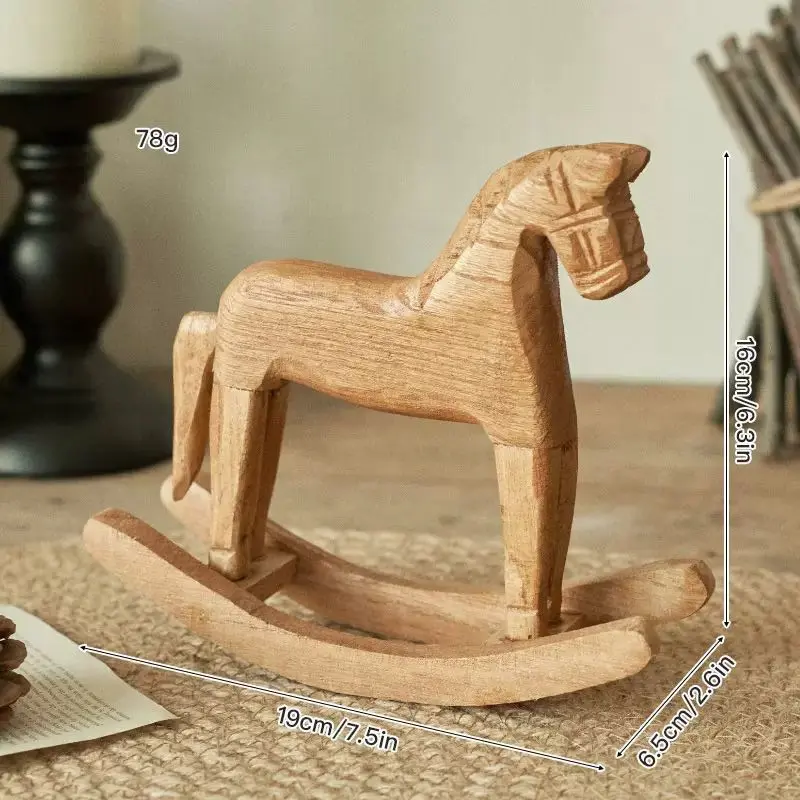 Wood Rocking Horse Decoration - Image 2