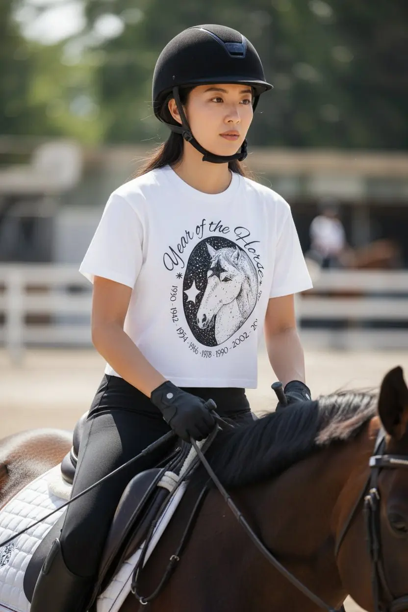 Year of the Horse Cropped T-Shirt - Image 3