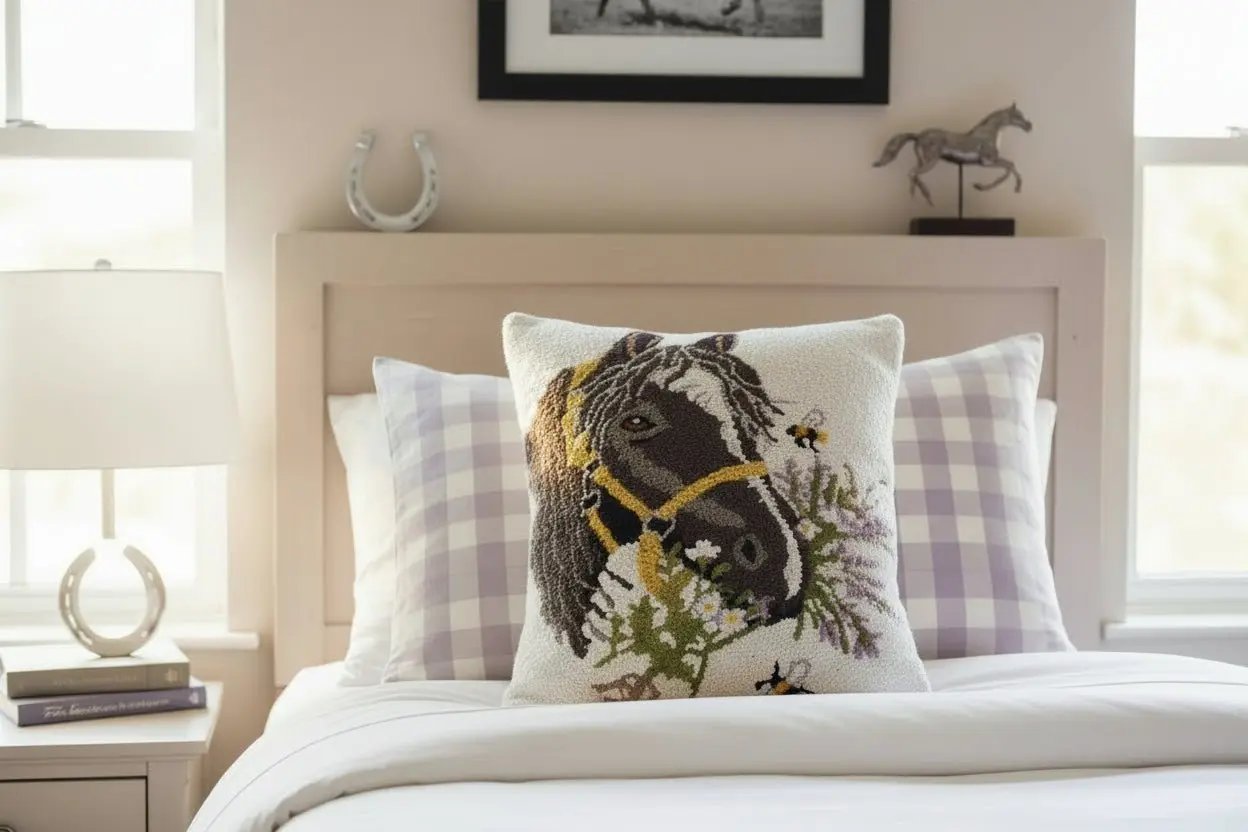 Happy Bridle Horse Hook Pillow - Image 2