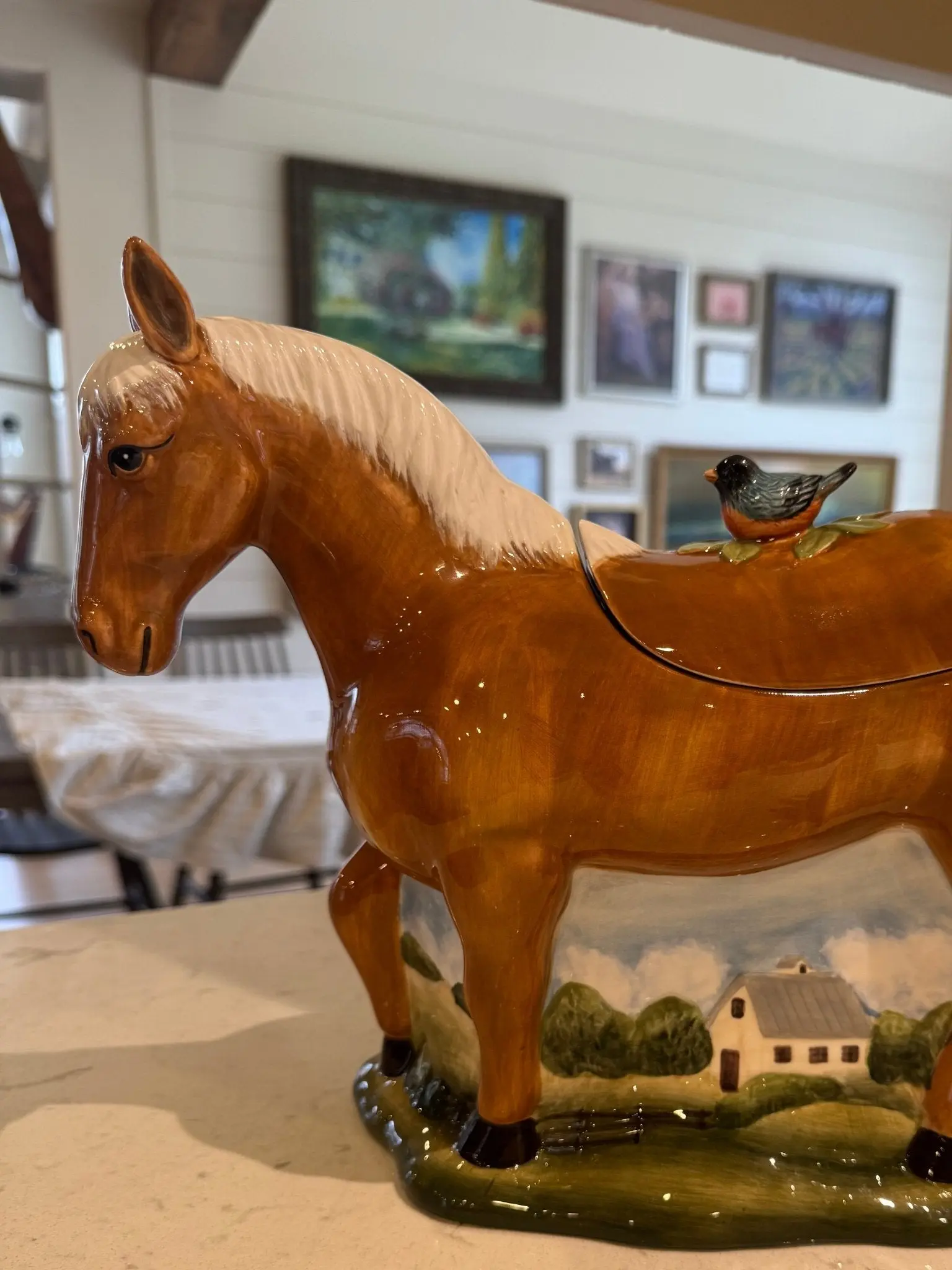 York Stables Horse Cookie Jar - Image 2