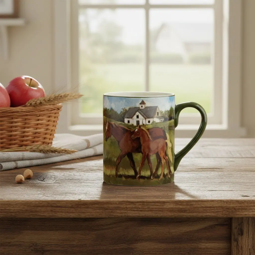 Chestnut Horse York Stables Mug - Image 5